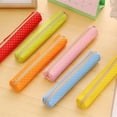 thumbnail image 4 of Giyblacko Office&Craft&StationeryLong Polka Dot Candy Color Pencil Case Creative Student Canvas Pencil Case, 4 of 9
