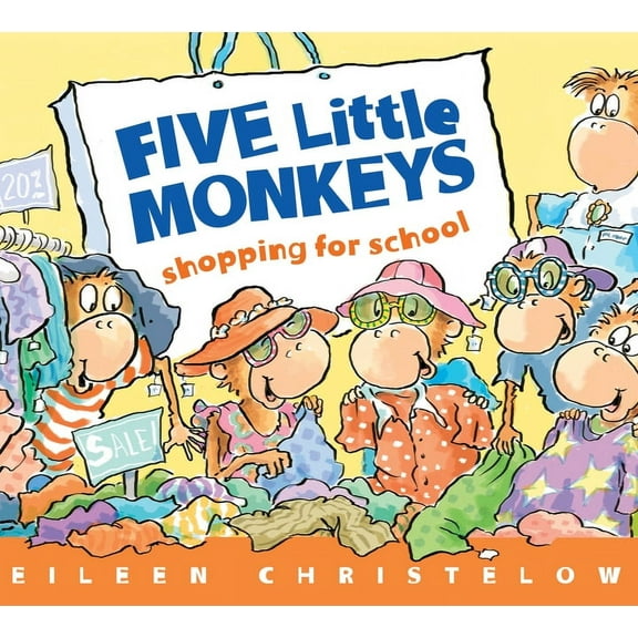 Five Little Monkeys Story Five Little Monkeys Shopping for School, (Board Book)