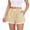 Khaki, variant on RYDCOT Womens Boxer Shorts Cotton Pajama Bottoms Summer Gingham Lace Shorts Casual Beach Shorts S-2XL Red