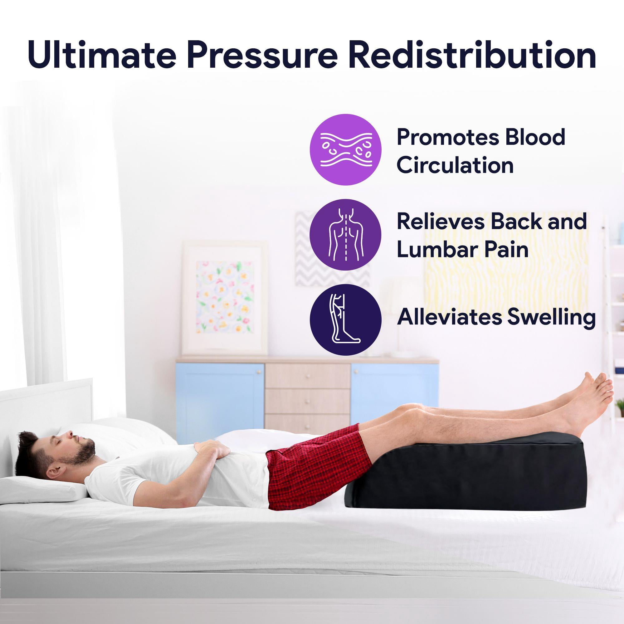 ProHeal Heel Elevation Pillow - Gel Infused Memory Foam Wedge Pillow