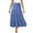 BB-02-Blue, variant on QATAINLAV Women's Drawstring Smocked Waist Long Skirts Summer Flowy Boho Maxi Skirt Pleated A Line Skirts Casual Vacation Outfits Blue XL