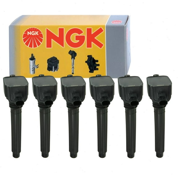 6 pc NGK Ignition Coils compatible with Chrysler 300 3.6L V6 2011-2019