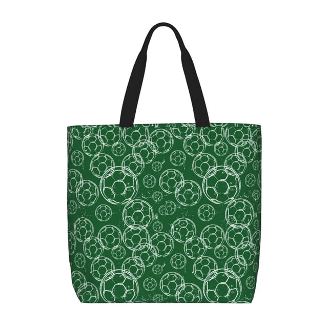 Balery Soccer Bolsa de Mano para Mujeres con Cremallera, Bolsa de Gimnasio con Compartimentos, Bolsa para Laptop, Bolsa para Trabajo