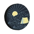 thumbnail image 2 of LNWH Retro Sunset Camping Adventure Pattern Waterproof Spare Tire Cover, Universal Spare Tire Wheel Covers 17 inch, 2 of 8
