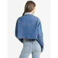 thumbnail image 3 of Jessica Simpson Women's Cropped Denim Western Shirt, Sizes XS-XL, 3 of 6