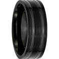 thumbnail image 4 of Titanium Brushed And Polished Black Ip-Plated 8mm Grooved Band (Size 10.5) Made In China tb366-10.5, 4 of 5