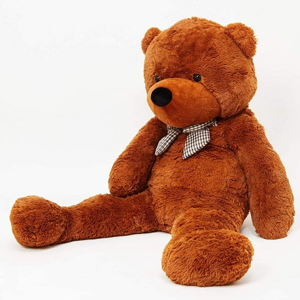 Giant Teddy Bear HHHC Toy HHHC tuffed Animals Pillow Gift for Girl Children  Girlfriend Valentine's Day (BROWNHHHC 47inch) 