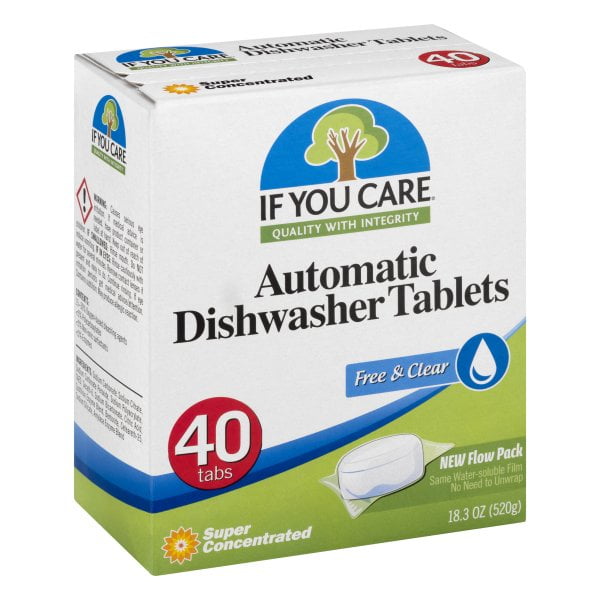 If You Care Pacs Dishwasher Detergents, 18.3 Ounce, 40 Count