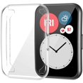 thumbnail image 1 of ALMNVO Plated Cover for Huawei Watch Fit Case Smartwatch Accessories TPU Bumper All-Around Screen Protector Huawei Watch Fit Watchcase -Transparent, 1 of 6
