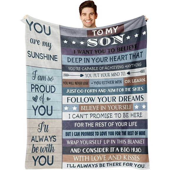 Gifts for Son, Son Gifts from Mom/Dad, Son Gifts, to My Son Gift, Birthday Gifts for Son, Best Gifts for Son, Graduation Gift for Son, Gifts for Grown Son, Blanket Gift for Son