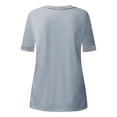 thumbnail image 4 of Yubnlvae Shirts for Women, Women's Short Sleeve V-Neck T Shirts Pocket Tunics Casual Tops Blouses T-Shirts for Women Grey, 4 of 6