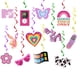 thumbnail image 1 of Decoraciones con forma de espiral para fiestas, HSDSH, Y2K, 2000, color rosa, 24 unidades, 1 of 7
