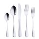 thumbnail image 1 of Servicio de cubiertos de acero inoxidable Utensilios Cubiertos Incluyendo cuchillo Juego de cubiertos de 5 piezas (Plata) Sincero Electrónica, 1 of 7