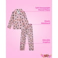 thumbnail image 2 of Sweet & Sassy Girls' Flannel Fleece Pajamas - 4 Piece Long Sleeve Button Down Shirt and Pants Sleepwear Pants Set (7-16), 2 of 7