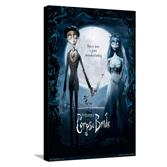 Tim Burton's The Corpse Bride - One Sheet Canvas Wall Poster, 14.725" x 22.375"