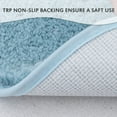 thumbnail image 4 of Carvapet Non-Slip Bath Mat Microfiber Soft Bathroom Mats, 20"x 32", Blue, 4 of 6