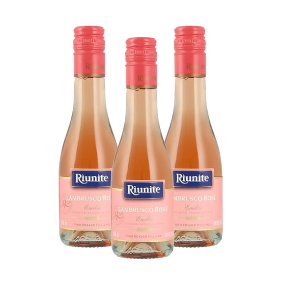 Pack de 3 Vino Rosado Riunite Lambrusco rose 187ml