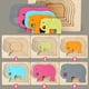 thumbnail image 4 of Rompecabezas De Madera para Bebés, Rompecabezas De Animales, Rompecabezas De Cognición De Enseñanza Temprana Rompecabezas De Gradiente De Múltiples Capas,Elefante, 4 of 5