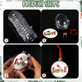 thumbnail image 3 of GuassLee Christmas Ball Ornaments -10pcs Acrylic Clear Hanging Decorations Christmas Ornaments Balls with Green Gnome Cards for Tree Christmas Crafts Party Decorations, 3 of 9
