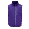 thumbnail image 3 of Men's Stand Collar Air Conditioning Jacket Nylon Spandex Sleeveless Vest Breathable Quick Dry Lightweight for Hiking Fishing Travel Workout Outdoor | Zenithor,Purple XL, 3 of 9