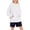 White, variant on Teen Girls Cotton Hoodie Plain Soft Pullover Sweatshirts with Pockets Kids Fall Warm Casual Hooded Tops Clothes