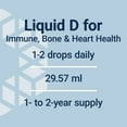 thumbnail image 6 of Life Extension Liquid Vitamin D3, 50 mcg (2000 IU) - Bone health, immune health, heart health - Gluten-Free, Non-GMO, Mint, Net . 1 fl. Oz. (29.57 mL), 6 of 10