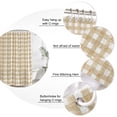 thumbnail image 3 of Orange Farmhouse Check Bathroom Shower Curtains with 12 Hooks Polyester Waterproof Shower Curtain for Stalls and Bathtubs Buffalo Plaid Boho Vintage Rustic Decorative Bathroom Curtain 36x72 Inches, 3 of 9