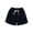 Black, variant on Children and Juniors Summer Shorts Workout Biker Running Hiking Drawstring Solid Color Elastic Waist Casual Outdoor Exercise Shorts Kids