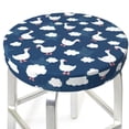 thumbnail image 3 of Balery Cute Goose On Blue Sky Fundas de asiento para taburete de bar redondo de tela de terciopelo ajustables que protegen de arañazos y manchas para sillas de 14 a 17 pulgadas.-14 inch, 3 of 7