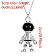 thumbnail image 2 of EARKITY Astronaut Necklace, Creative Spacemen Pendant, Astronaut Shape Fashion Necklace, Space Theme Birthday Womens Necklace, Planet Space Jewelry Necklace, Robot Necklace for Women Man Hip Hop, 2 of 5