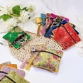 thumbnail image 2 of 14 Pcs Jewelry Silk Pouches 14 Colors Chinese Silk Brocade Coin Purse Embroidered Bag Embroidered Bags for Coins Jewelry Storaging, 2 of 8