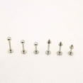 thumbnail image 3 of K-KED 100PCS Wholesale Bulk lots Body Piercing Eyebrow Ear Nose Ring Belly Tongue Bar-16G(1.2mm)x10mmx3mm-Cirvular Ball End, 3 of 9