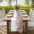 thumbnail image 4 of Table Runners 60 Inches Long Dress Scarves, Brown Eucalyptus Leaves Farmhouse Kitchen/Dining Table Runner, Small Coffee Tablerunners, Summer Botanical Watercolor Leaf 13x60 Inch, 4 of 9