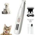 thumbnail image 1 of Pawcrest Pet Hair Trimmer Kit, Pawcrest Pet Hair Trimmer, Professional Waterproof Rechargeable Pet Paw Trimmer, Ultra-Quiet&Led Light for Paws Ears Face Rump, Complete in 30 Seconds Per paw, 1 of 7