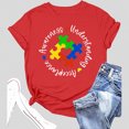 thumbnail image 2 of CHENge Autism Awareness Shirt Women Autism Acceptance Tshirt Autistic Mom Shirts ASD Inspirational Bow Graphic Tee, 2 of 4