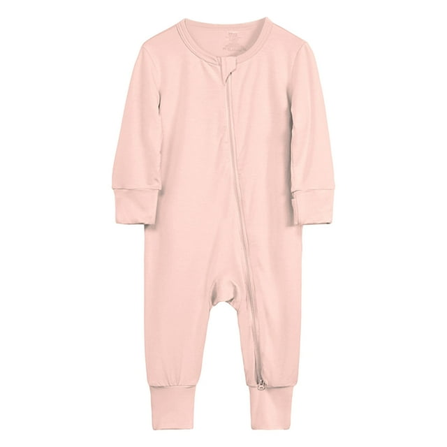 Combinaison Garçon et Grenouillère Pyjama pour Bébé avec Fermeture Éclair Manches Longues Pyjama Sans Pieds pour et