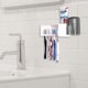 thumbnail image 5 of 5 Slots Wall Mount Toothbrush Holder with Cover for Shower, Plastic Multifunctional Toothpaste Toothbrush Organizer, 5 of 5