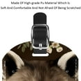 thumbnail image 4 of Square 2Pack PU Leather Raccoon Cruise Luggage Tag with Privacy Cover and Name ID Tag for Travel Handbags Backpacks Luggage Tags, 4 of 6