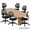 Brown, variant on Armless Office Task Chair – Black Mesh Back Ergonomic Desk Tilter – GOF (G11642B)