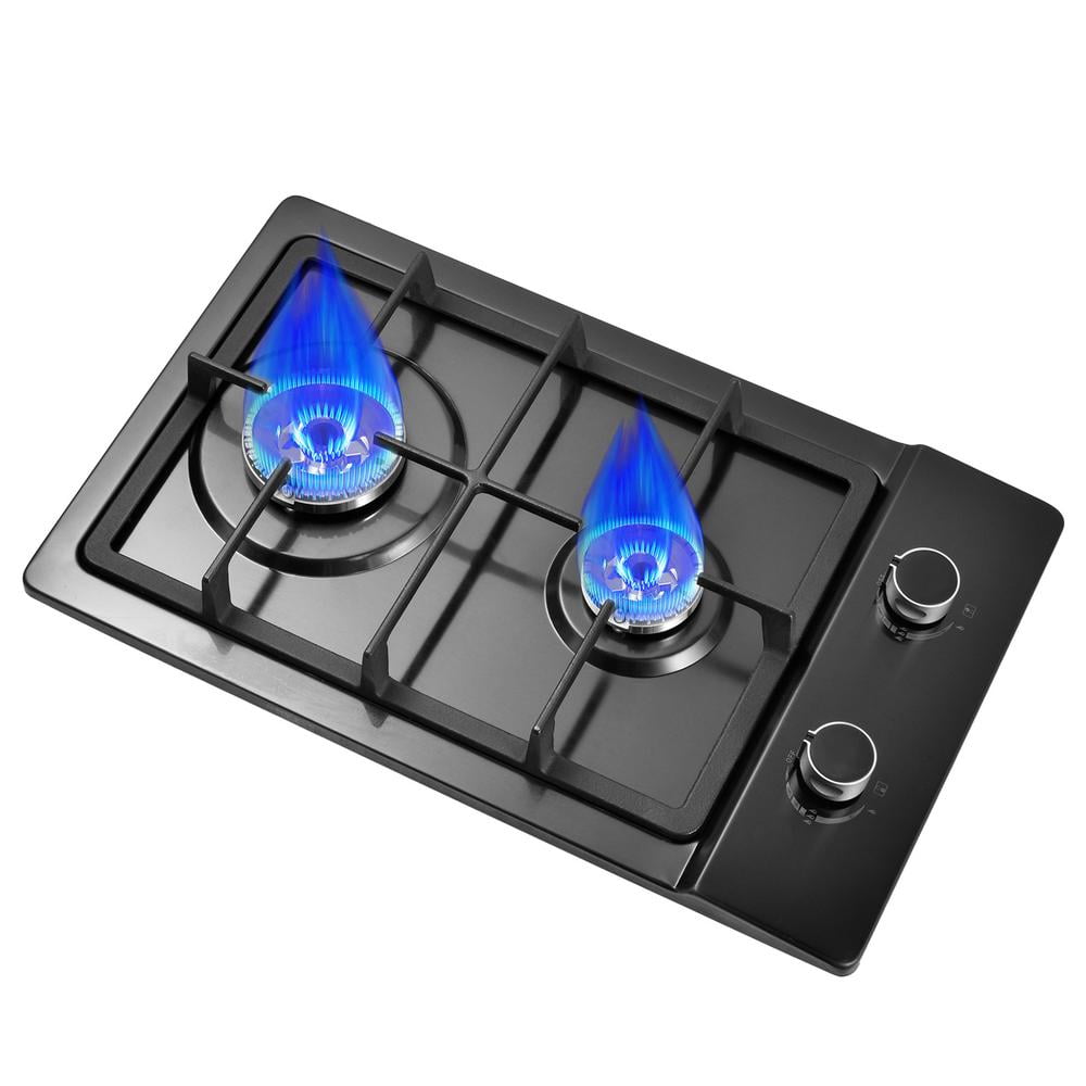 4 Built in Propane Cooktop, 22 Inch Thermocouple Protection Counter Stove with Powerful Built-in Burners, Multi-Function Tabletop Stove for Kitchen Cooking