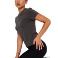 thumbnail image 4 of xiaxaixu Hauts Basiques pour Femmes, Col Rond Manches Courtes Ajustement Slim Tops d'Été pour Usage Quotidien, 4 of 7
