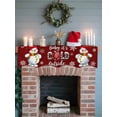 thumbnail image 6 of It's COLD Outside Mantel Scarf Fireplace Decorations for Living Room, Christmas Snowman Snowflakes Red New Year Fireplace Mantel Scarf Cover Runner for Halloween/Thanksgiving/Christmas Decor 70"x17", 6 of 6