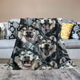 thumbnail image 2 of Qinduosi  Dog Blanket for Kids Adults, Animal Pattern Dog Blanket Gift for Lovers,Double Sided Blanket Sherpa Throw Print Flannel Fleece ( inches), 2 of 6