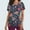 Navy, variant on NTACZA Short Sleeve Trendy Tops for Women Blue V-Neck Scrub Dressy Pockets Floral Blouses Vest for Women L