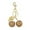Gold, variant on Cherry Bag Charm Keychain – Gold Resin Fruit Pendant for Handbags, Purses & Backpacks