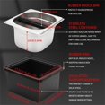 thumbnail image 4 of Caja de acero inoxidable Espresso Knock Box DIBTSA con soporte, 18,5 x 17 x 10,8 cm, 4 of 9