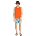 thumbnail image 4 of No Boundaries Men's & Big Men's Elastic Waist Swim Trunks, 7" Inseam, Sizes S-5XL, 4 of 7
