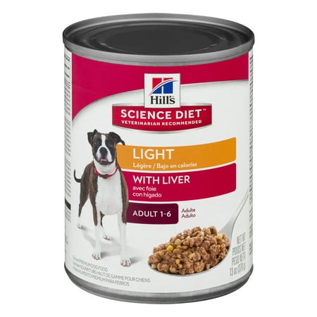 Science Diet Premium Dog Food Light Adult 1 - 6 With Liver, 13.0 OZ
