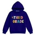 thumbnail image 4 of Chenglor Back To School Hoodie for Girls Girls Sweatshirts 100 Days Of School Sweater Kids Girls Clothes Size 6 Children's Fashion Clothes (13 ears-14 ears Dark Blue), 4 of 4