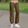 thumbnail image 2 of Kmdttou Cargo Pants Women Baggy Plus Size Comfortable Cropped Leisure Pants Color SweatPants Yoga Pants, 2 of 9